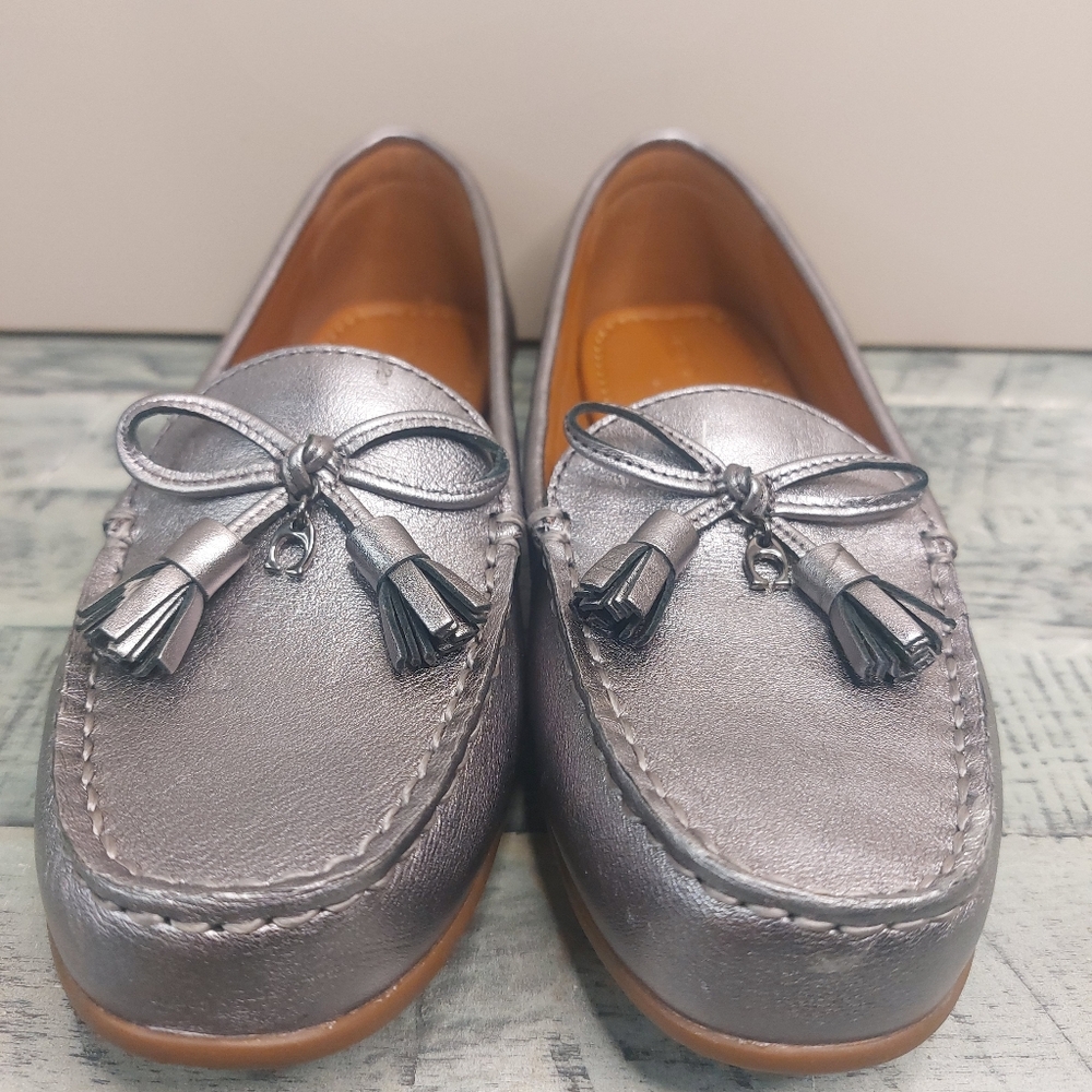 Coach Brown Leather Loafers - Picture 2 of 6